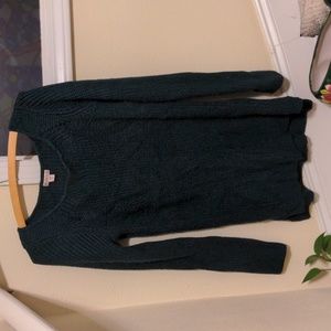 Merona Medium long sweater forest green